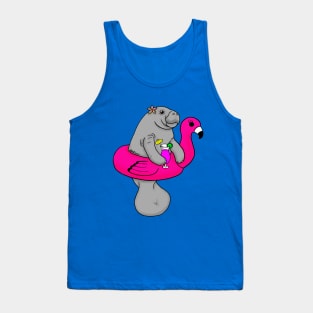 Summer Fun Manatee Tank Top